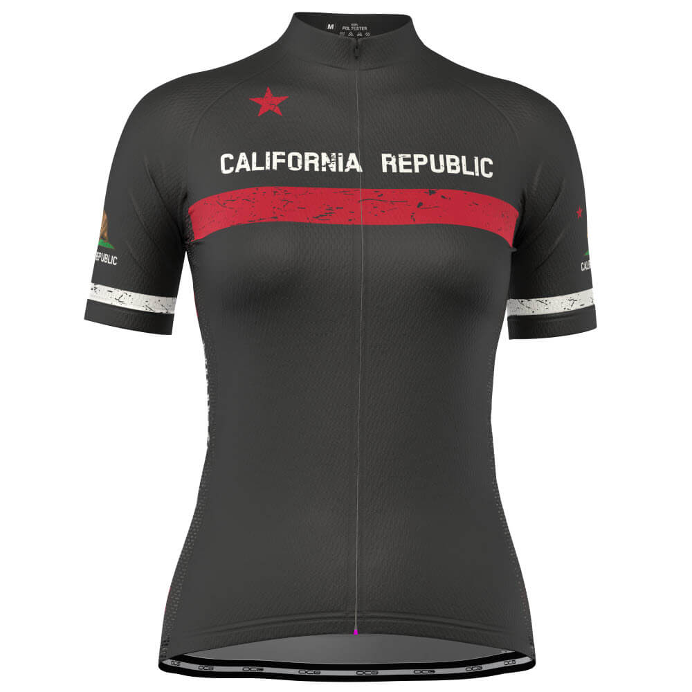 Women's California Republic Short Sleeve Cycling Jersey
