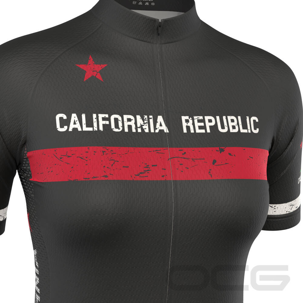 Women's California Republic Short Sleeve Cycling Jersey