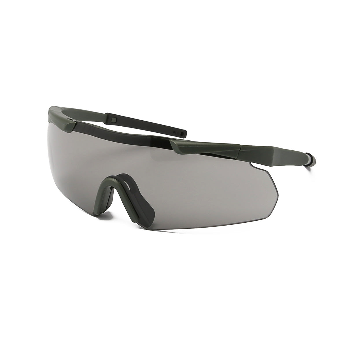 Unisex Sporty with Interchangeable Color Lense Cycling Sunglasses