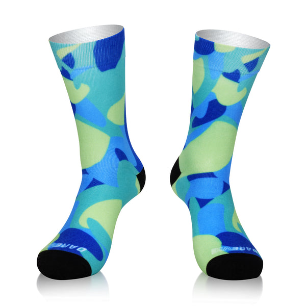 Unisex DV Psychedelic Mid Length Cycling Socks