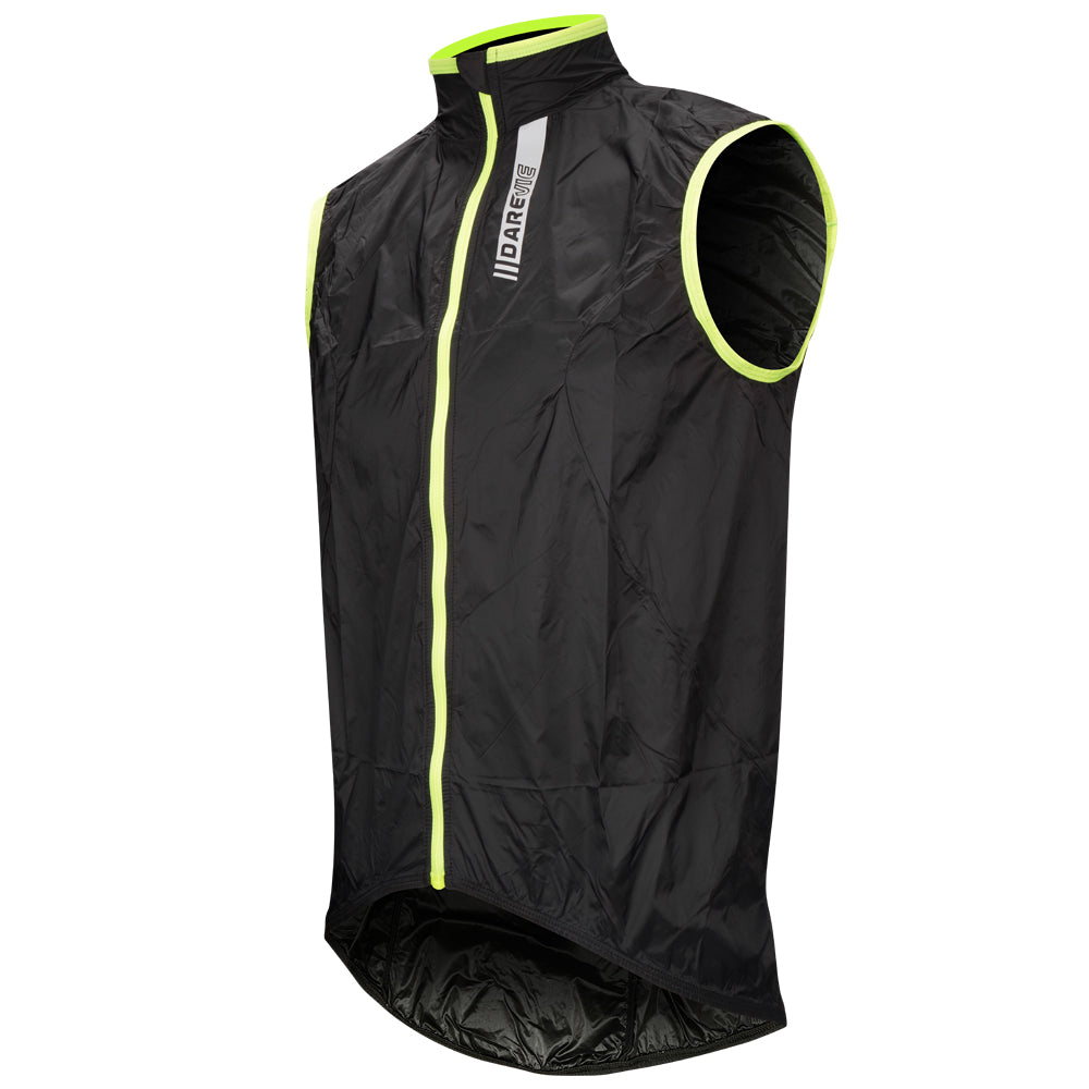 DV Neo Black Lightweight Windproof Water Resistant Cycling Vest