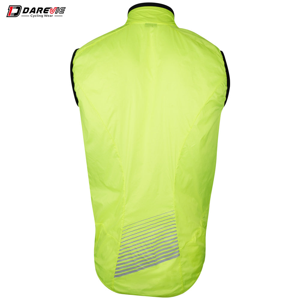 DV Neo Green  Lightweight Windproof Water Resistant Cycling Vest