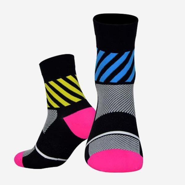 DV Diagonals Mid-Length Pro Cycling Socks
