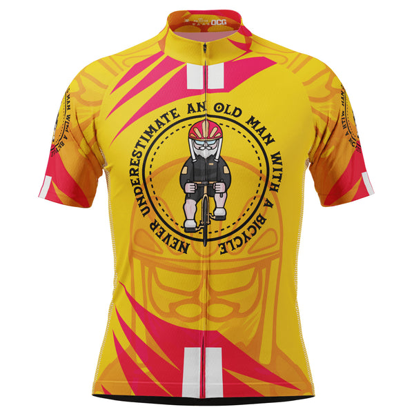 Men's Never Underestimate an Old Man Series 2 Short Sleeve Cycling Jersey