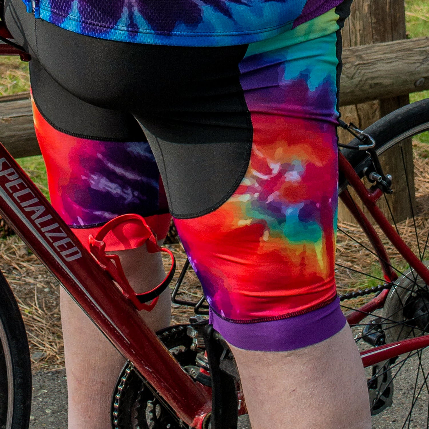 Men's Tie Dye Gel Padded Cycling Bib