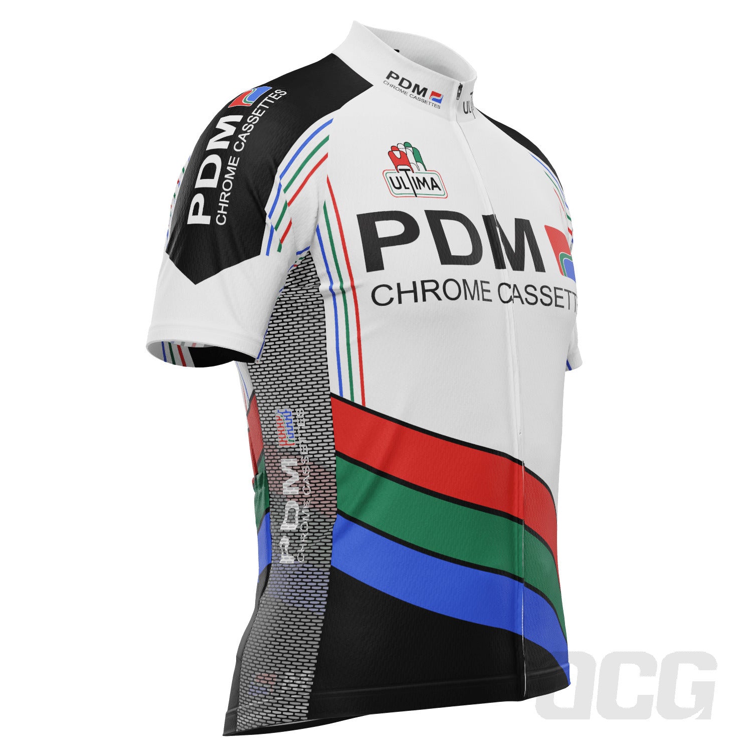 Men's PDM Cassettes Ultima Retro Short Sleeve Cycling Jersey