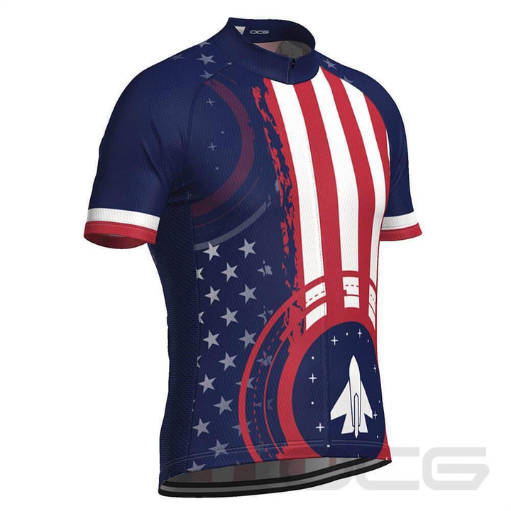 Men's Air Force American Flag Armed Forces Cycling Jersey