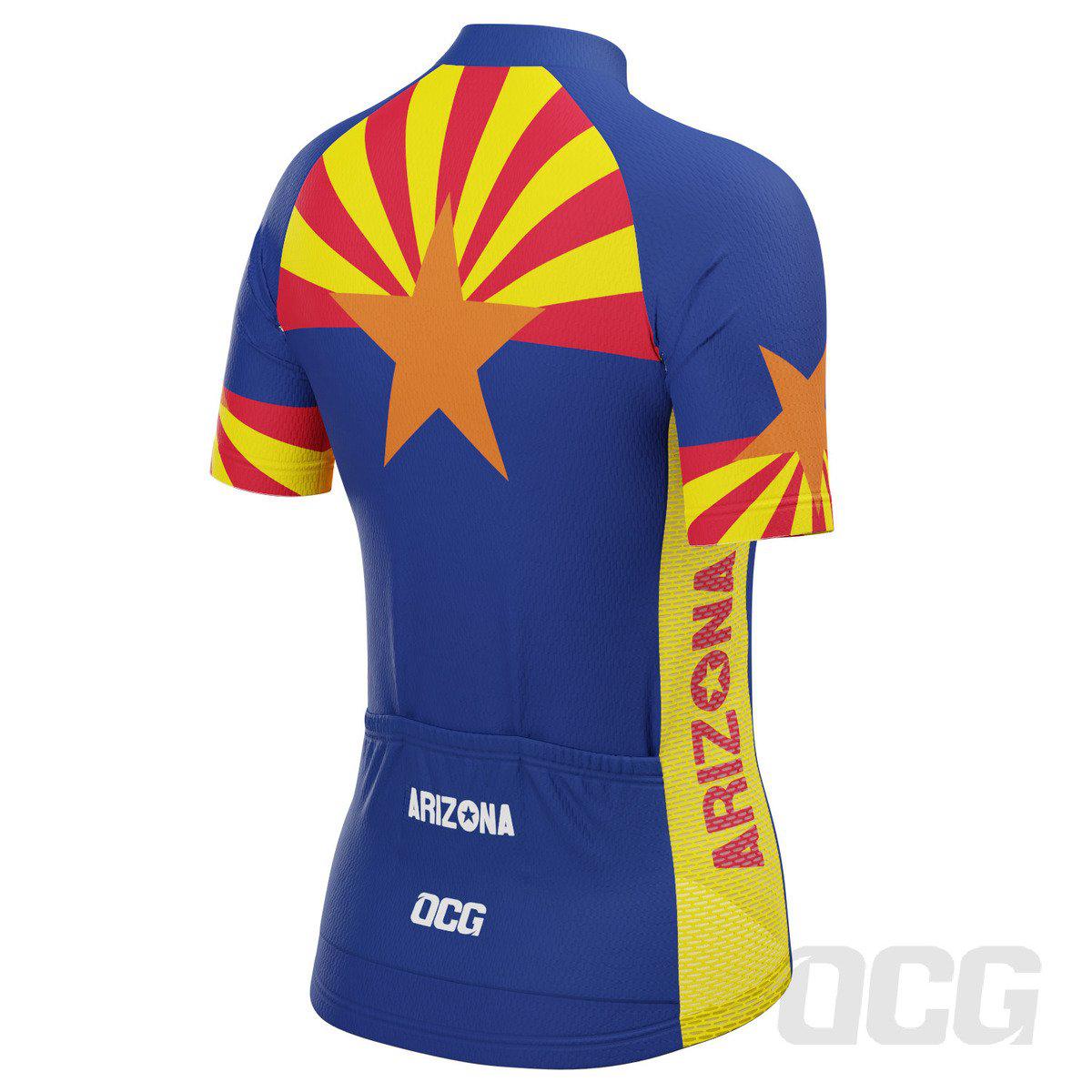Women's Arizona State Flag Short Sleeve Cycling Jersey