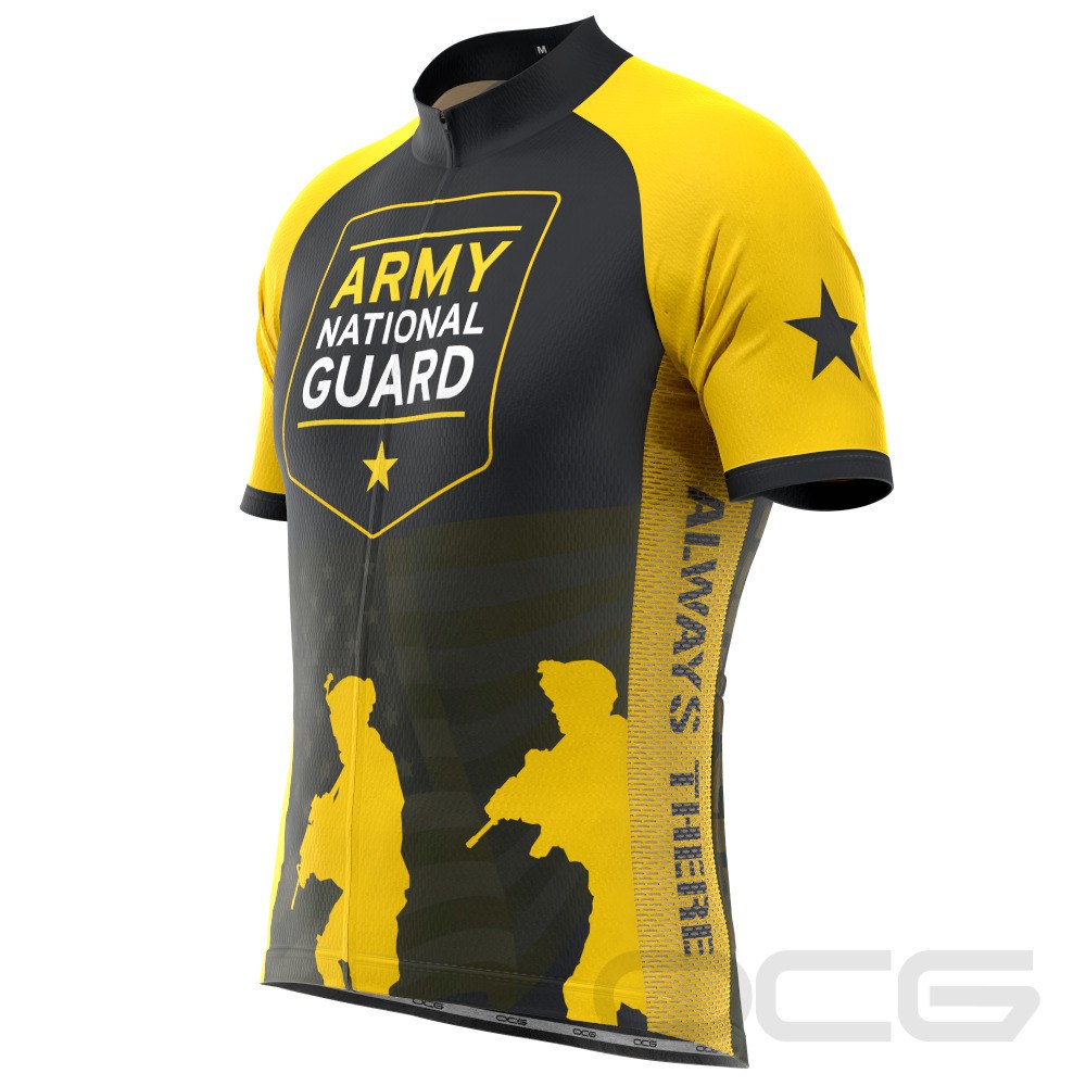 Men's US Army National Guard Short Sleeve Cycling Jersey