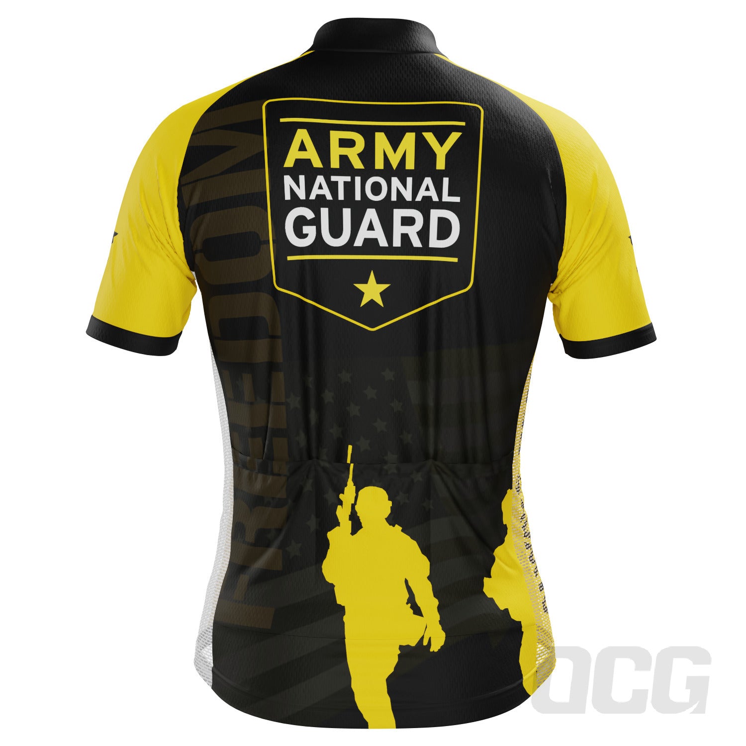Men's USAF Army National Guard Short Sleeve Cycling Jersey