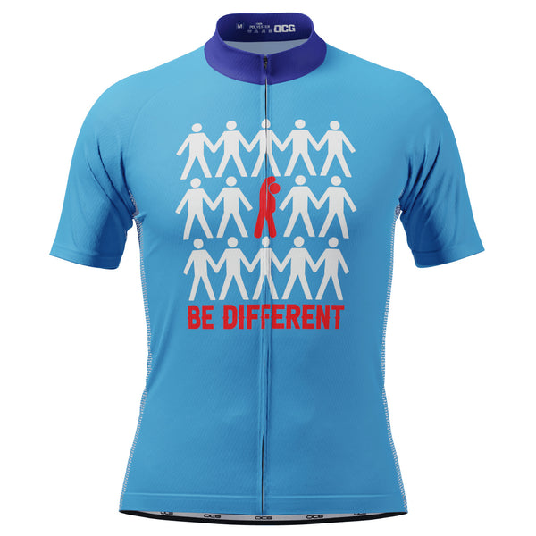 Men's Be Different Short Sleeve Cycling Jersey