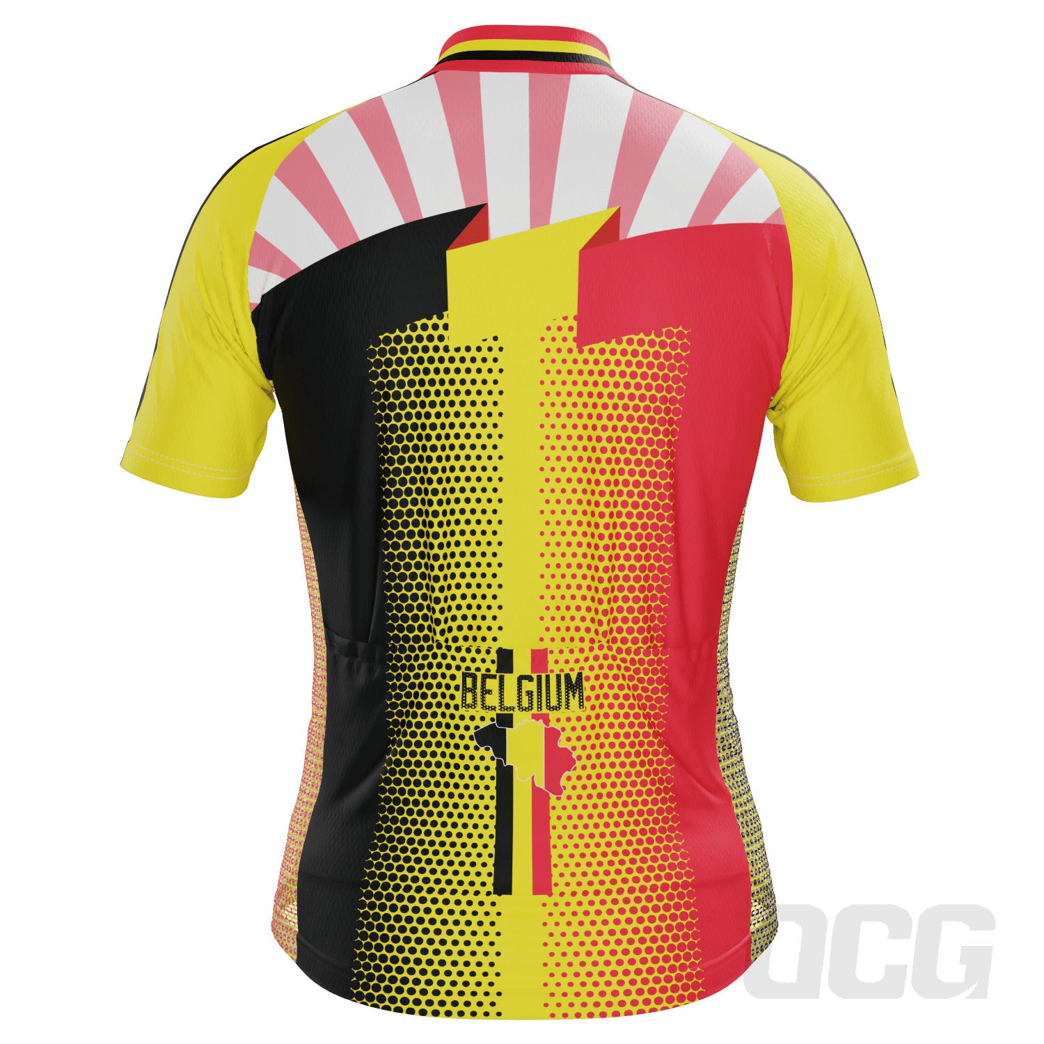 Men's World Countries Team Belgium Icon Short Sleeve Cycling Jersey