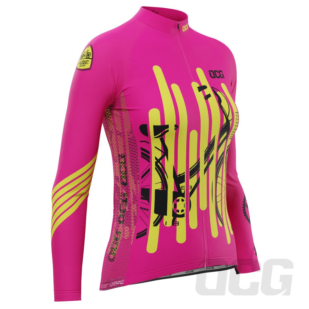 Women's Born To Ride Series 2 Long Sleeve Cycling Jersey