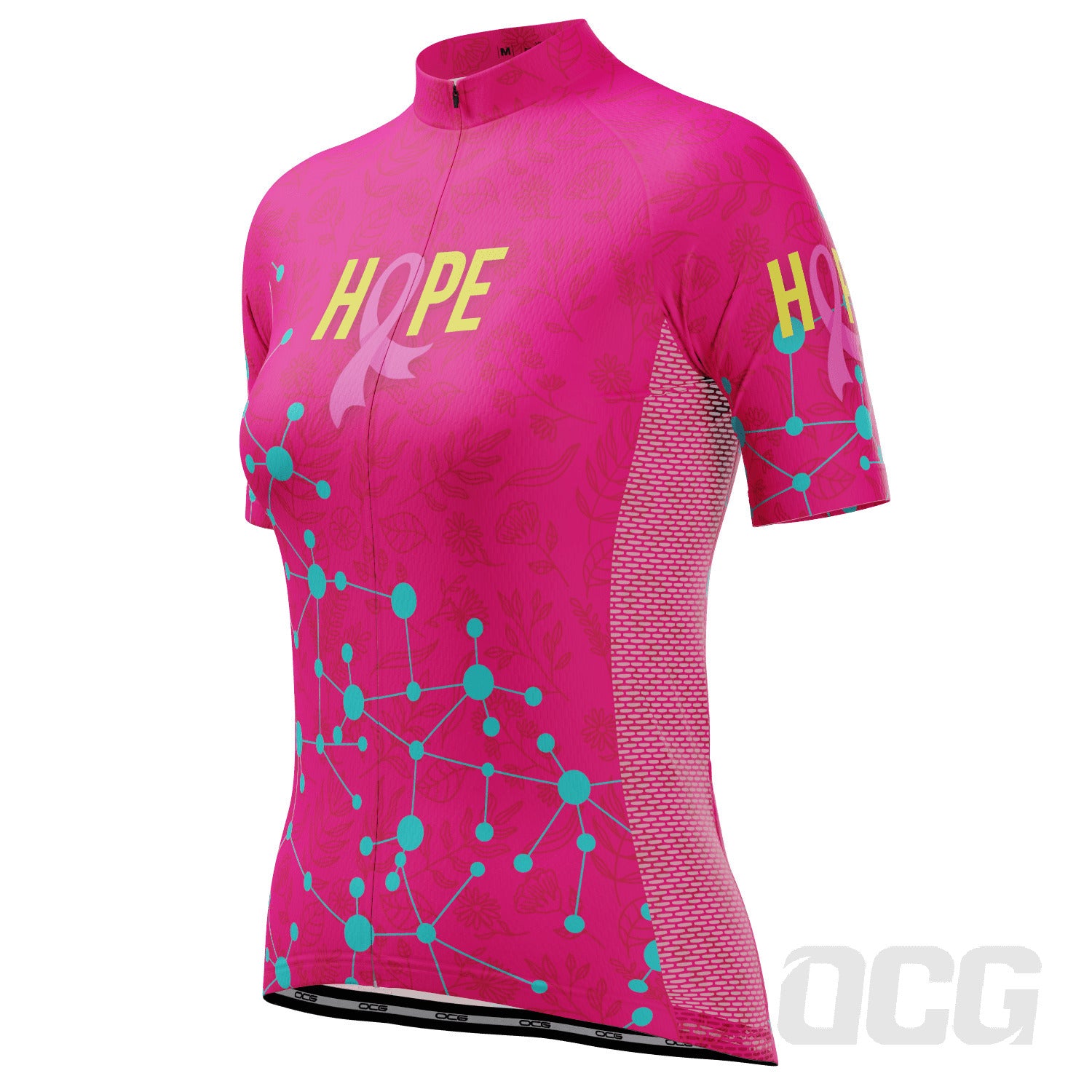 Women's Breast Cancer Faith Hope Love Long Sleeve Cycling Jersey