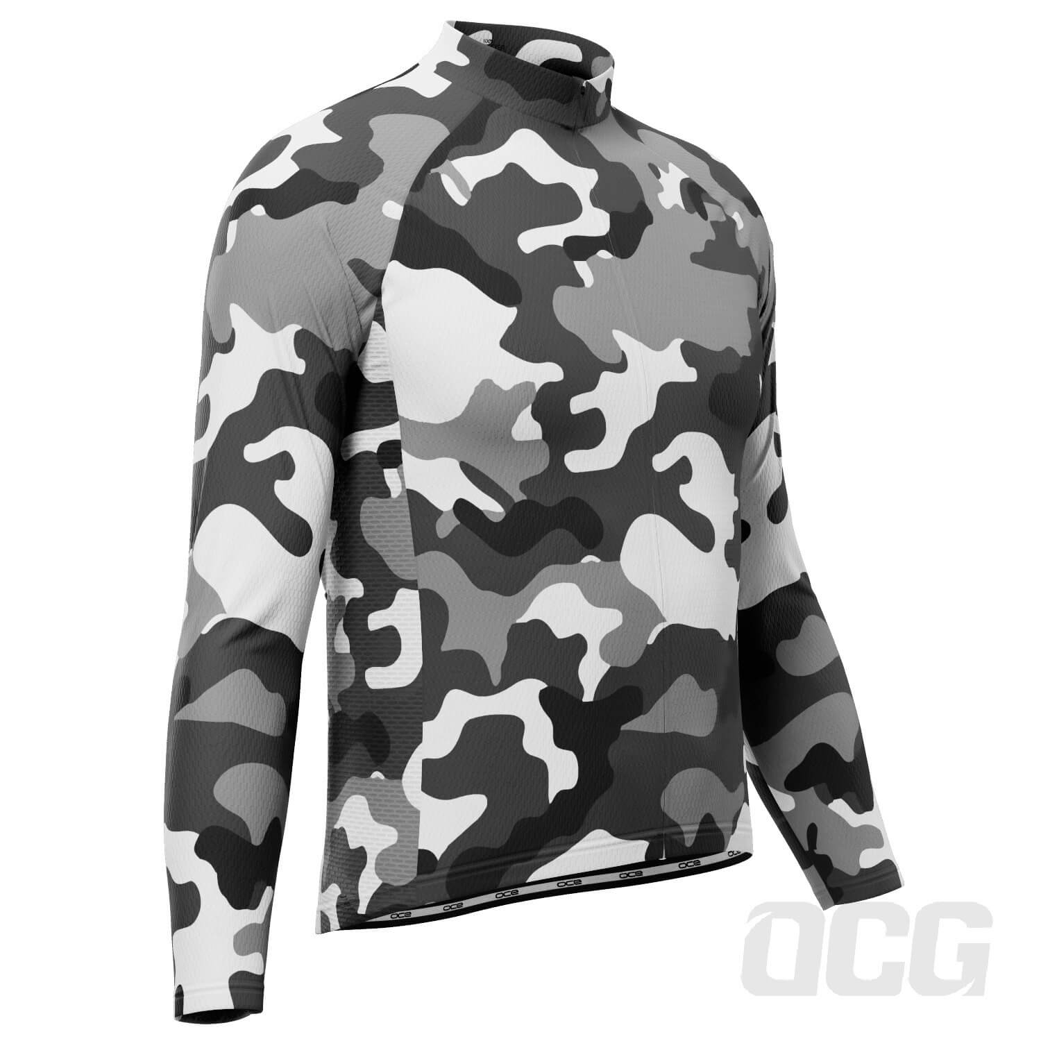 Men's Camouflage Long Sleeve Cycling Jersey
