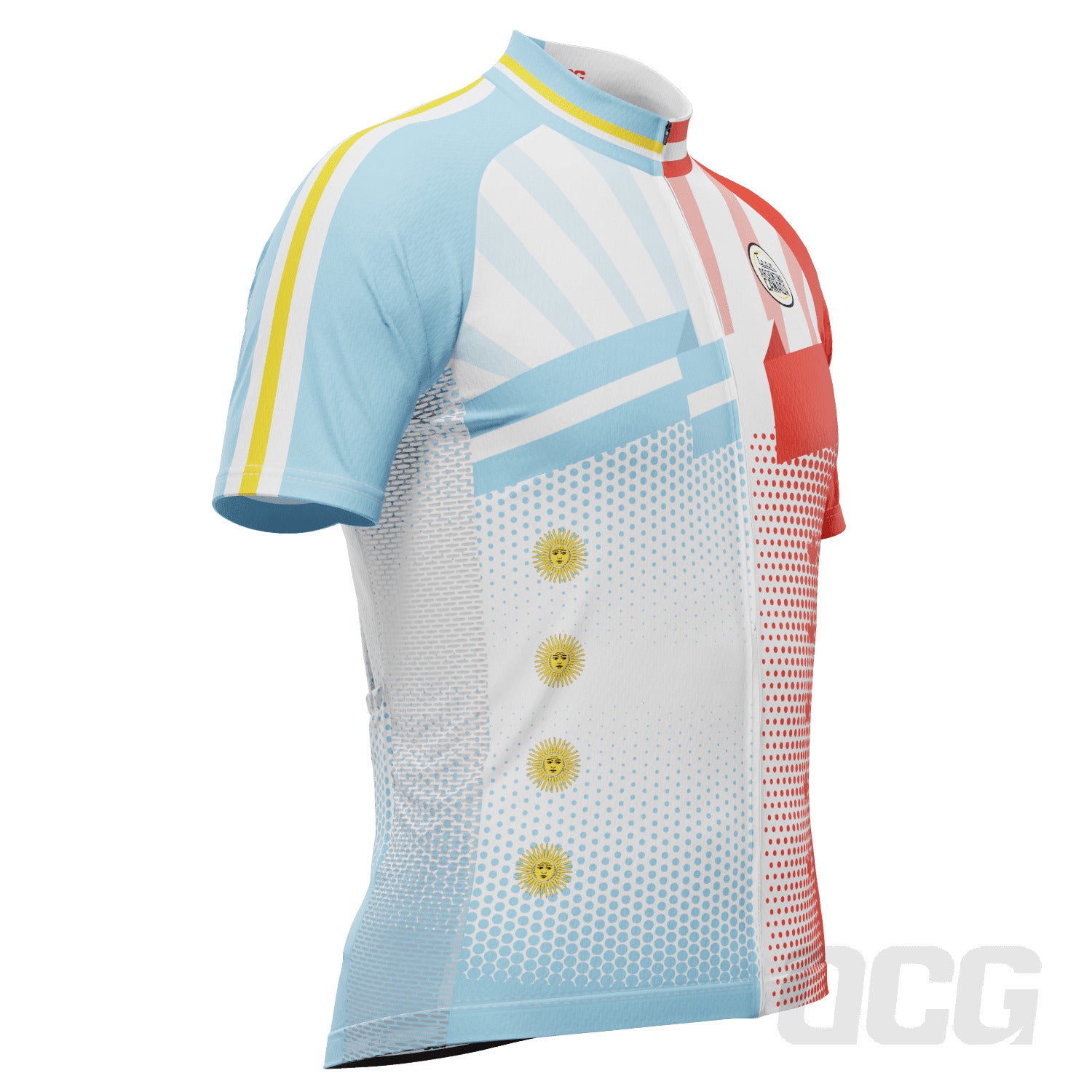 Men's World Countries Team Argentina & Canada Icon Short Sleeve Cycling Jersey