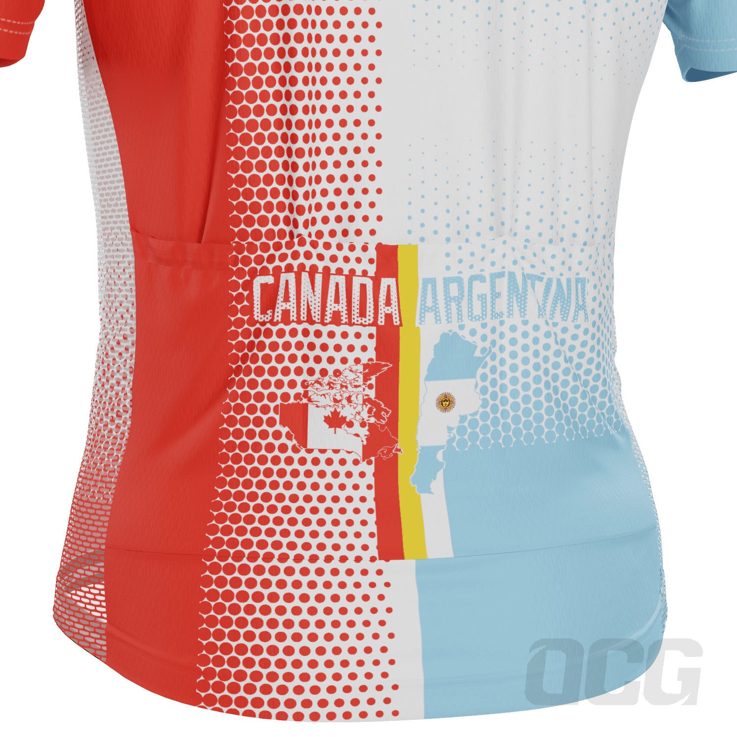 Men's World Countries Team Argentina & Canada Icon Short Sleeve Cycling Jersey