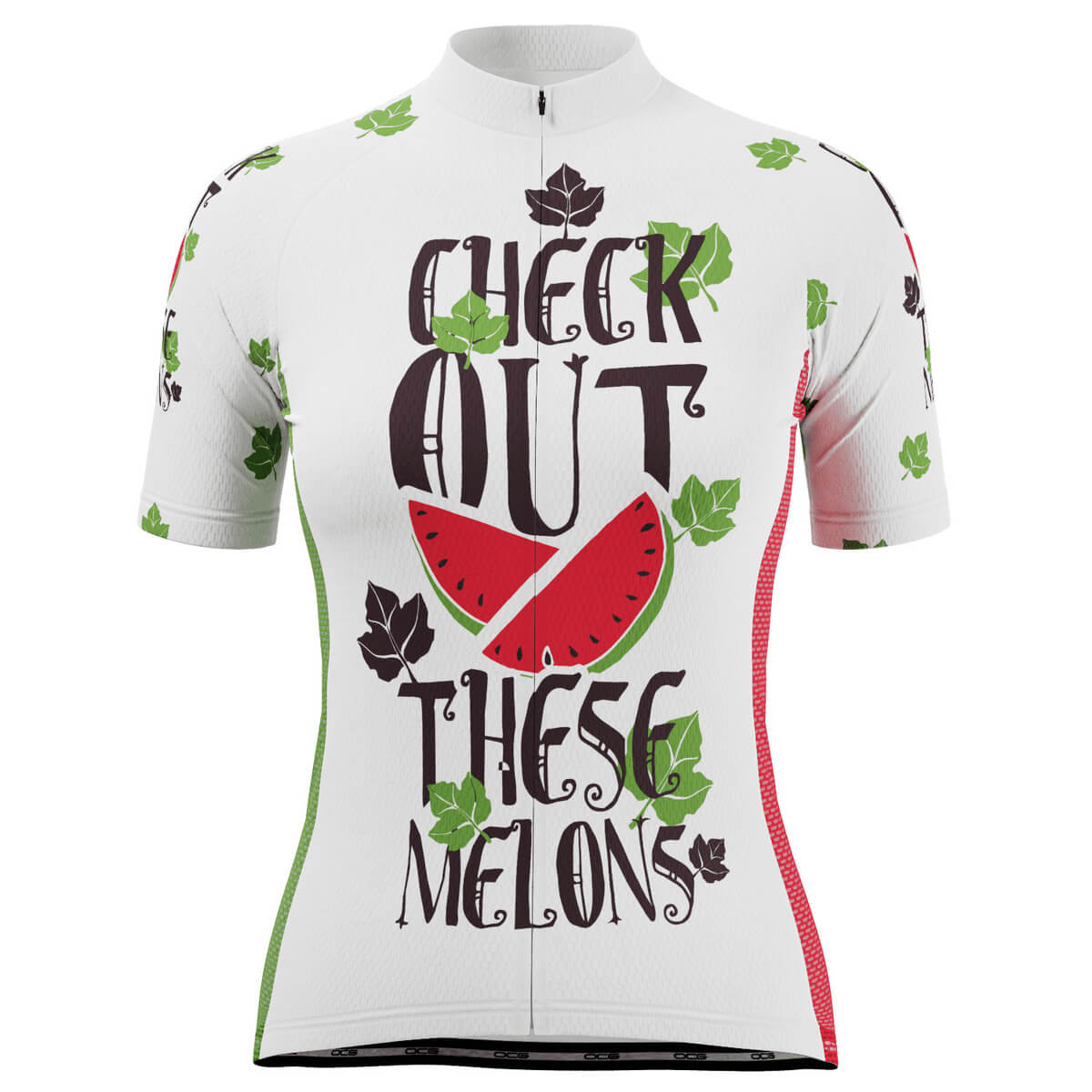 Women's Check Out These Melons Short Sleeve Cycling Jersey