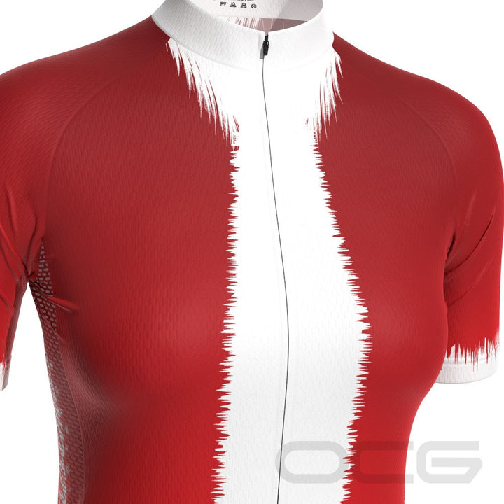 Women's Christmas Santa Fun To Ride Short Sleeve Cycling Jersey