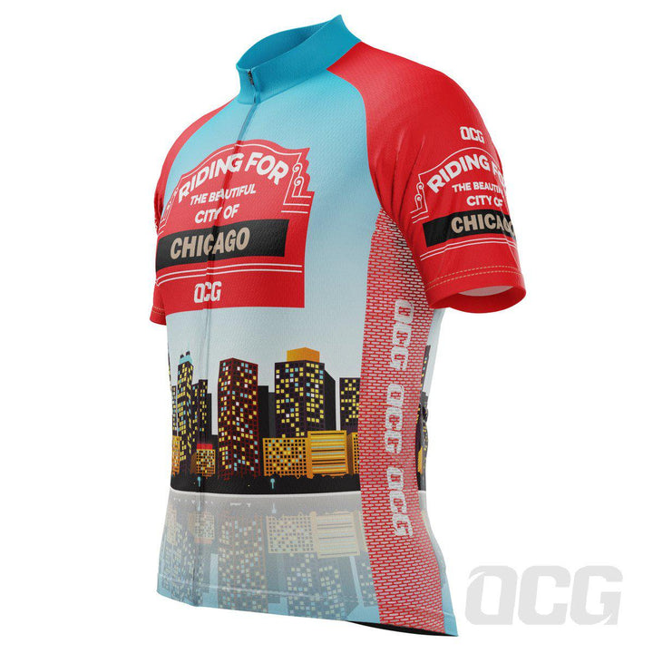Men's City of Chicago Short Sleeve Cycling Jersey