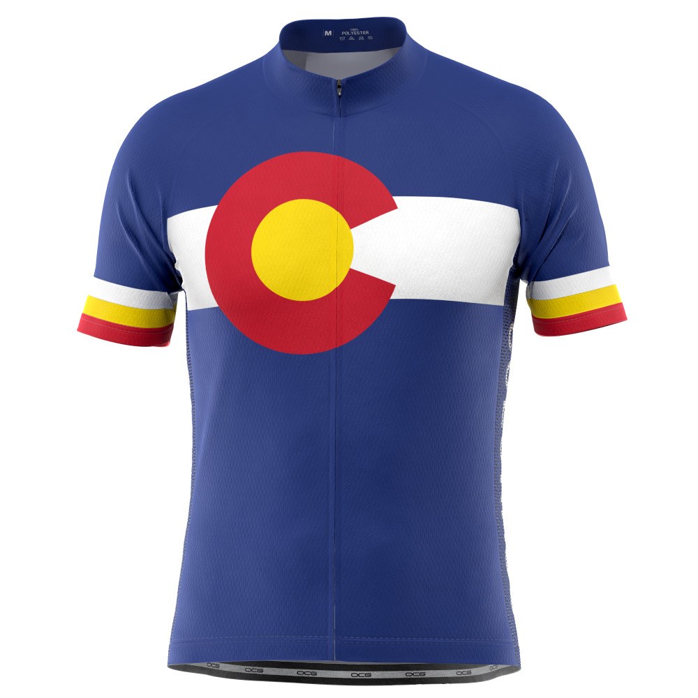 Men's Colorado USA State Short Sleeve Cycling Jersey