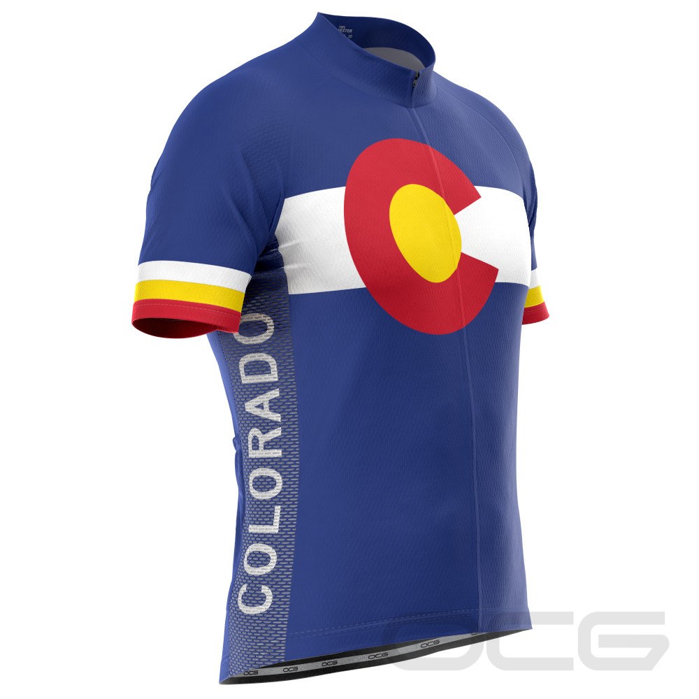 Men's Colorado USA State Short Sleeve Cycling Jersey