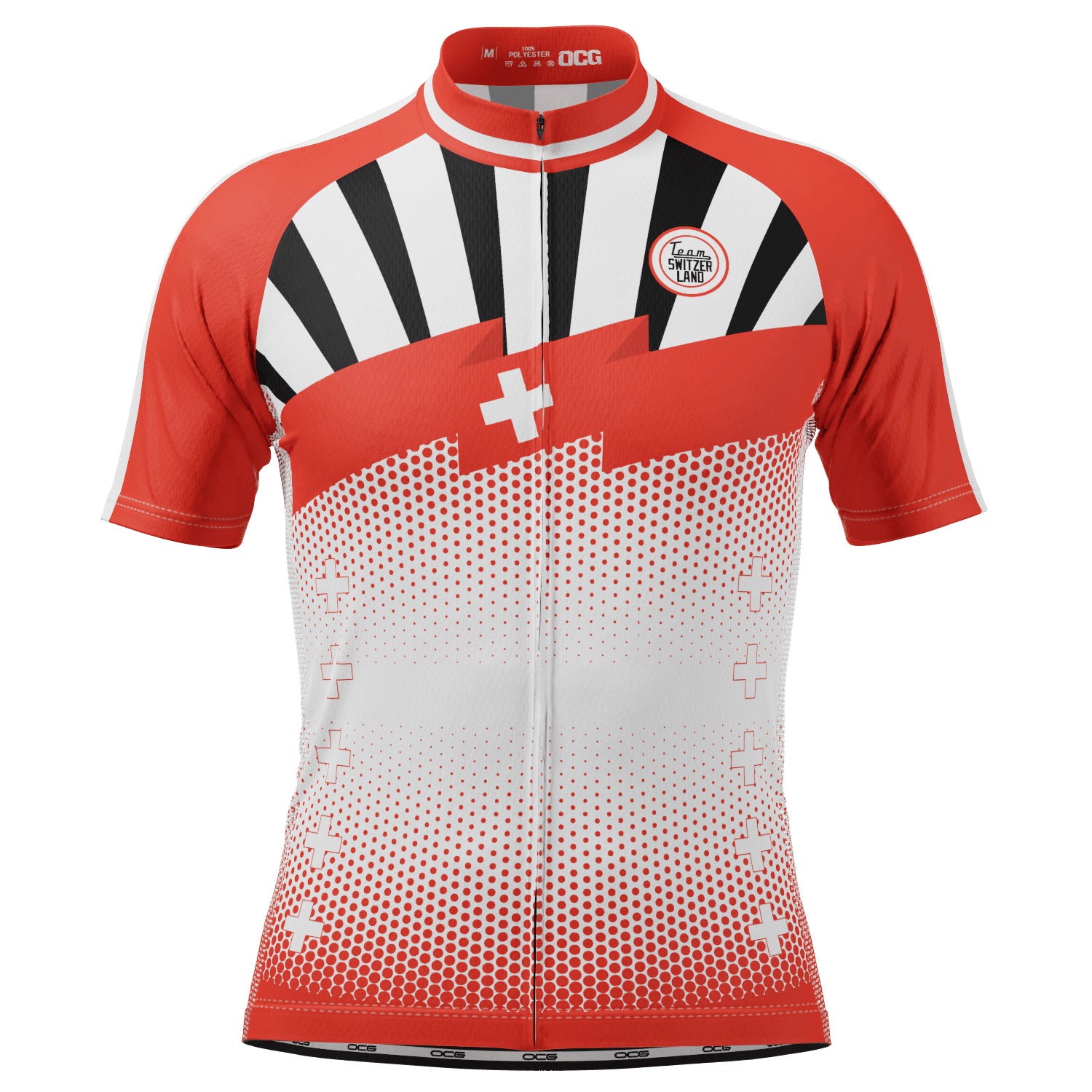 Men's World Countries Team Switzerland Icon Short Sleeve Cycling Jersey