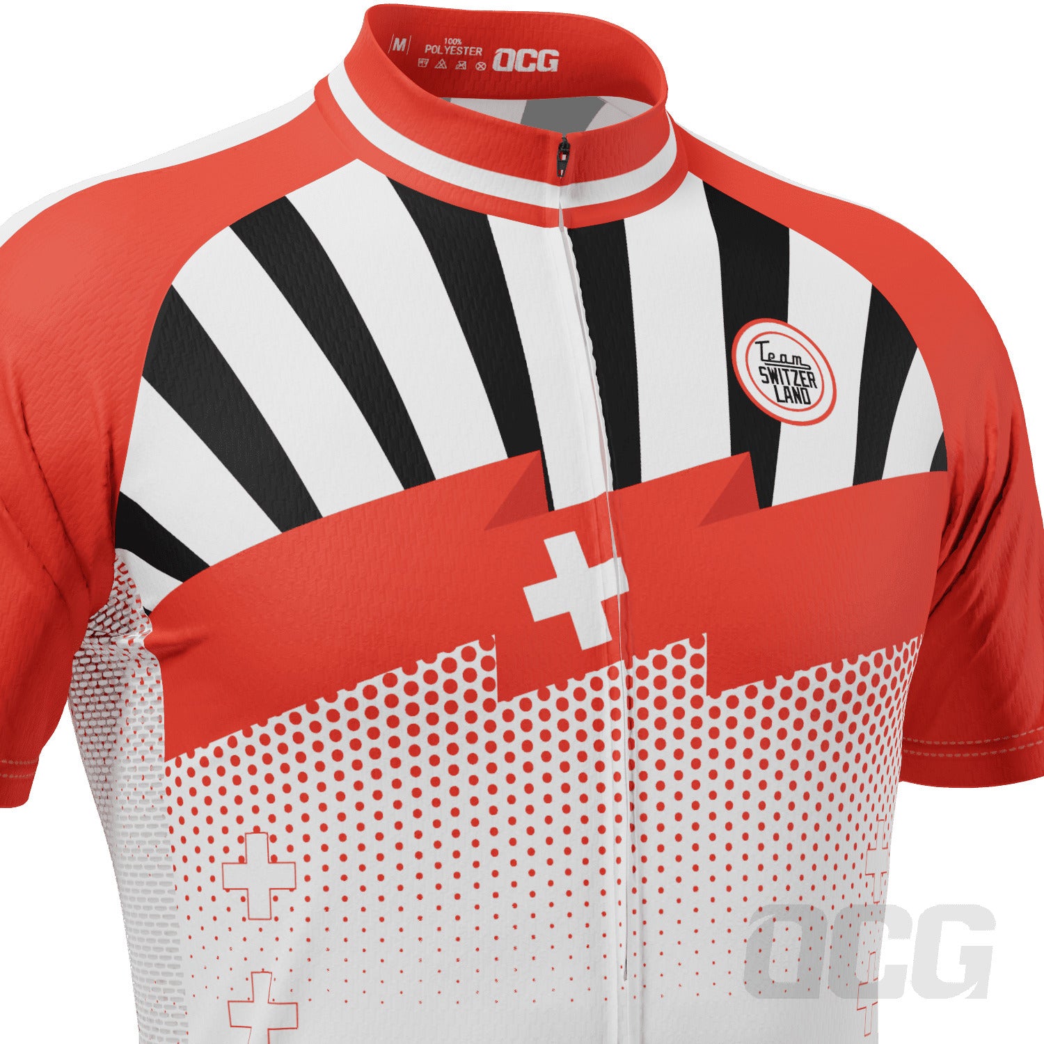 Men's World Countries Team Switzerland Icon Short Sleeve Cycling Jersey