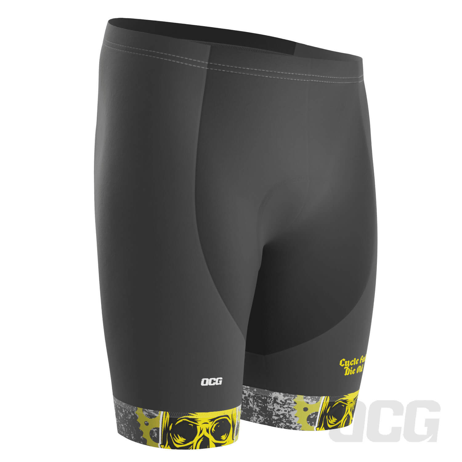 Men's Cycle Fast Die Old Gel Padded Cycling Shorts