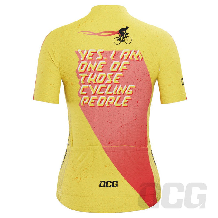 Women's One of Those Cycling People Short Sleeve Cycling Jersey