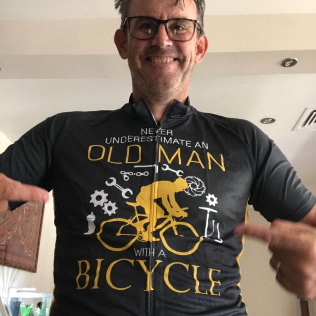 Men's Never Underestimate an Old Man 2 Piece Cycling Kit