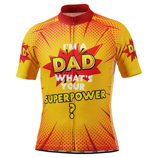 Men's I'm a Dad Superpower Short Sleeve Cycling Jersey – Online