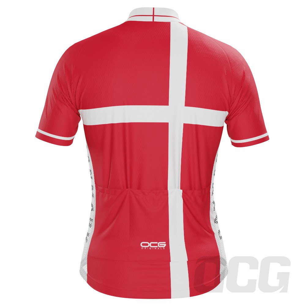 Men's Denmark National Short Sleeve Cycling Jersey