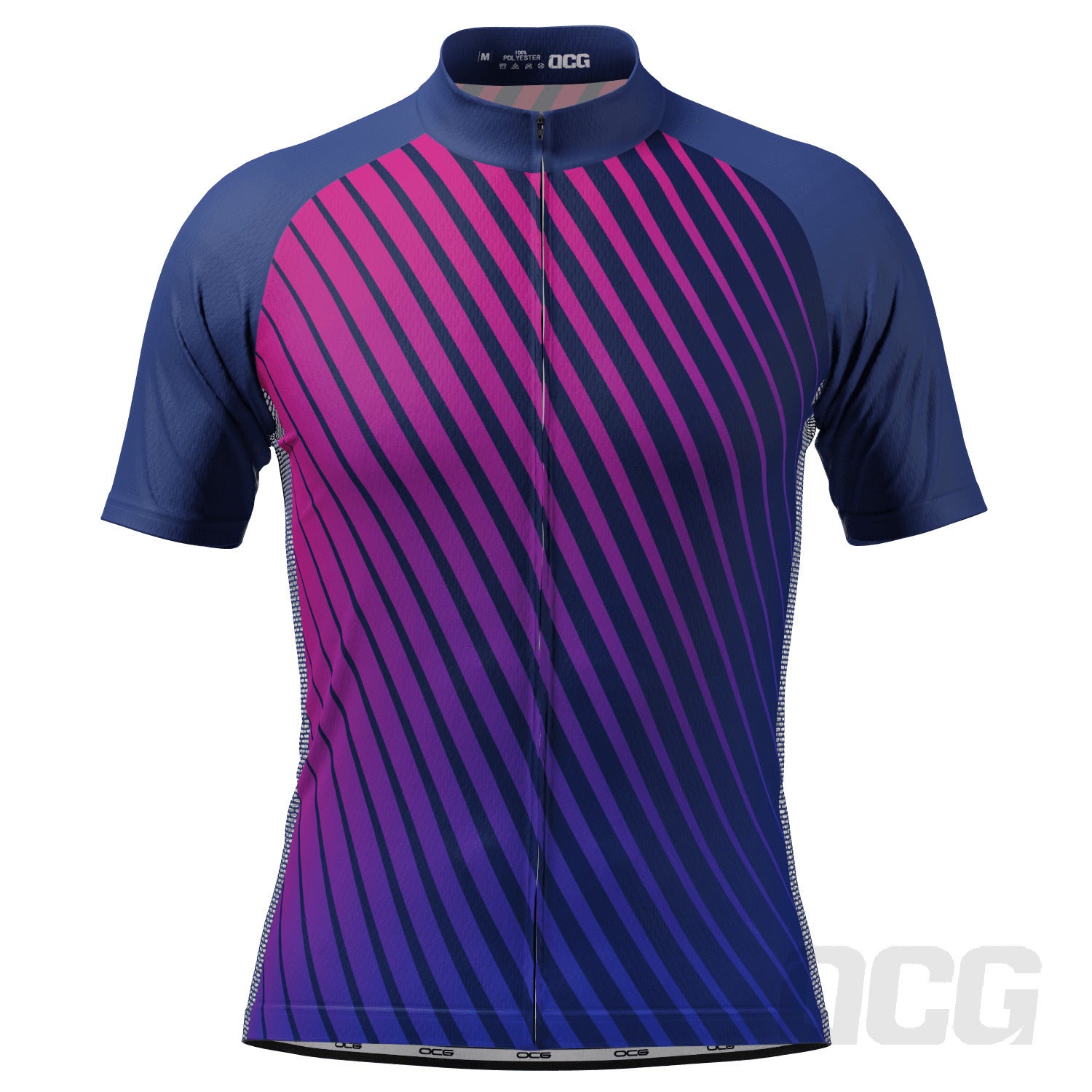 Men's Disco Stripes Short Sleeve Cycling Jersey