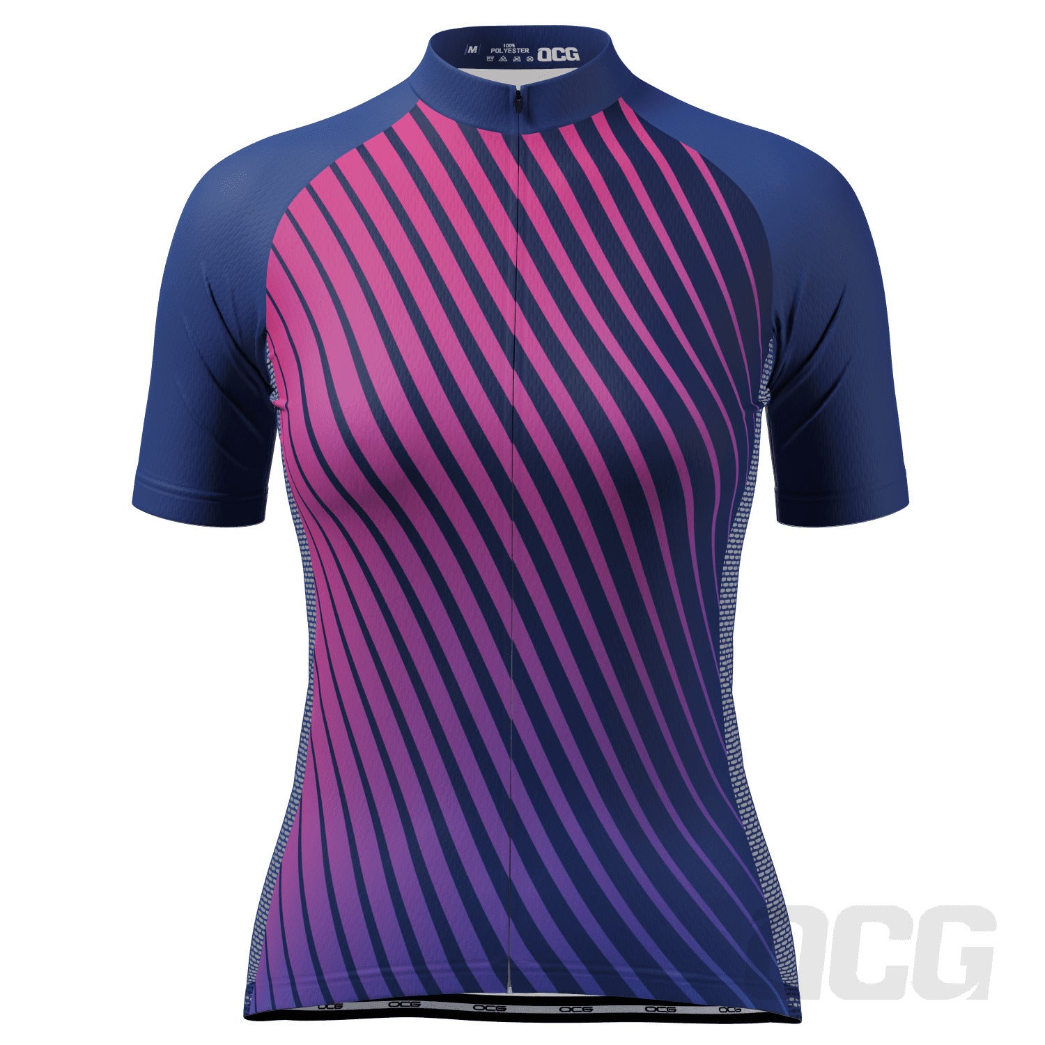 Women's Disco Stripes Short Sleeve Cycling Jersey