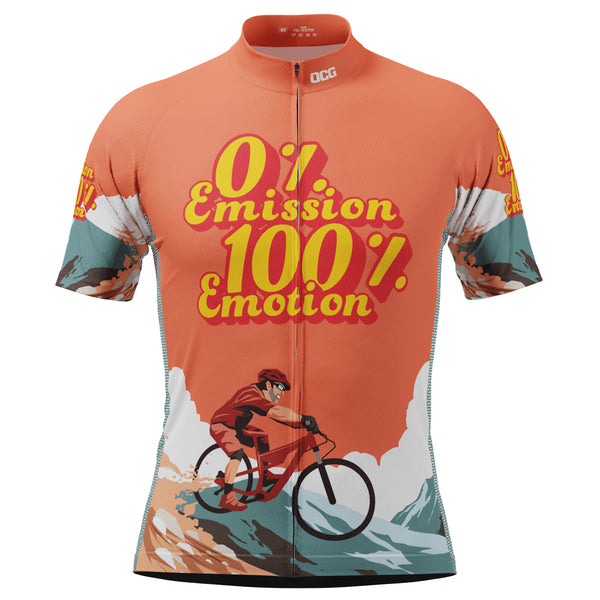 Men's No Emissions Full Emotion Short Sleeve Cycling Jersey