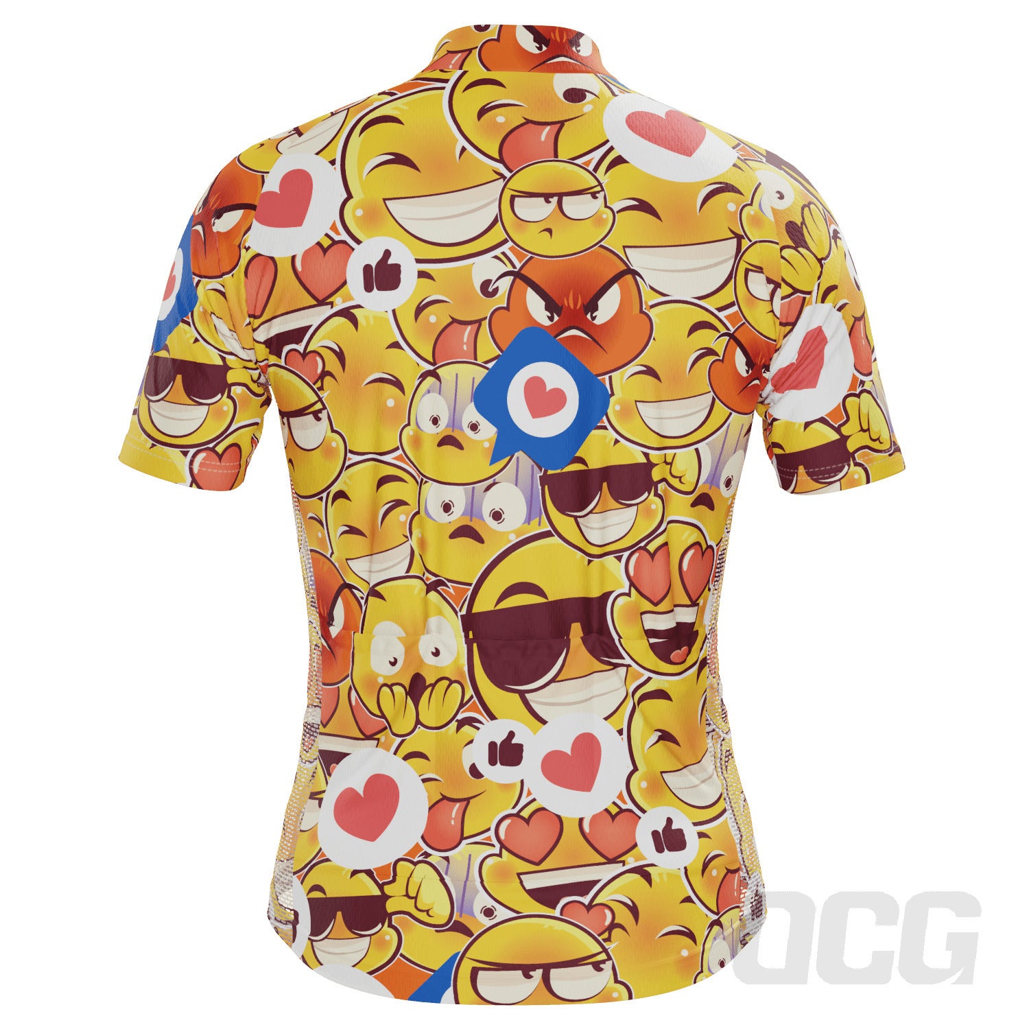 Men's Emoji Mayhem Short Sleeve Cycling Jersey