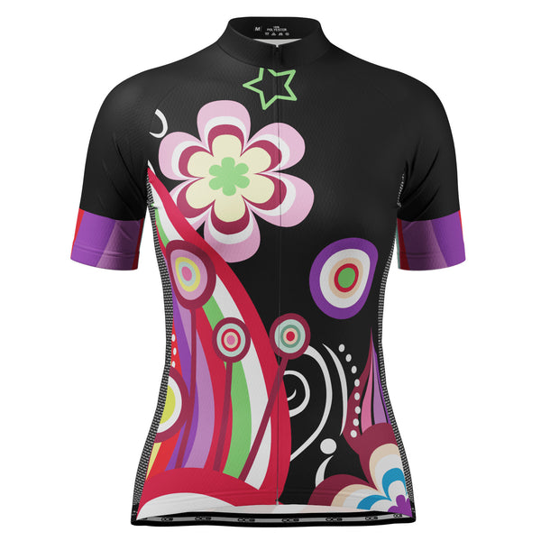 Women's Floral Pop Short Sleeve Cycling Jersey