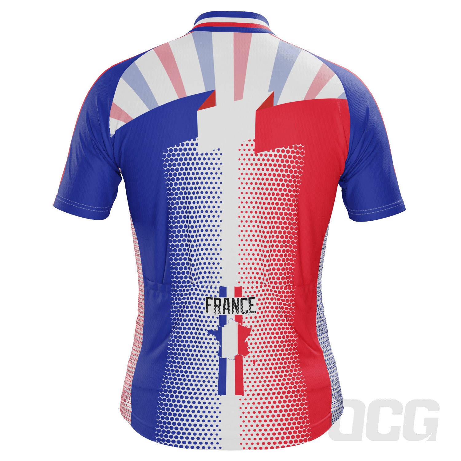 Men's World Countries Team France Icon Short Sleeve Cycling Jersey