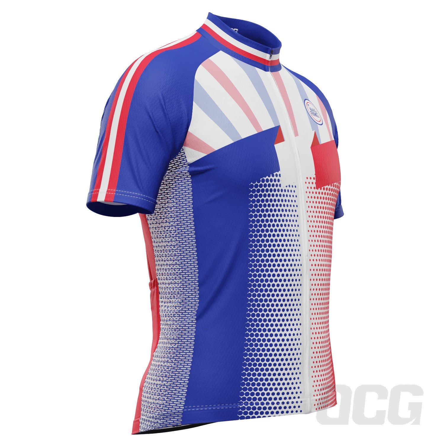 Men's World Countries Team France Icon Short Sleeve Cycling Jersey