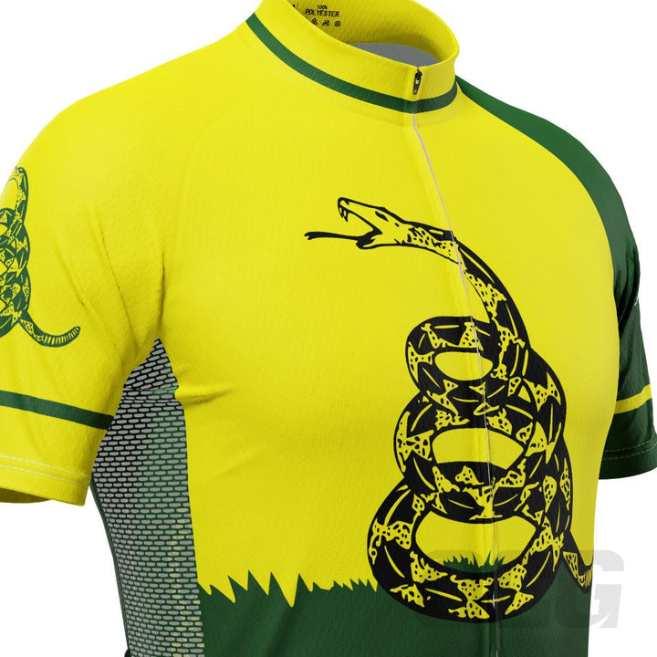 Men's Gadsden Flag Join or Die Historic Short Sleeve Cycling Jersey