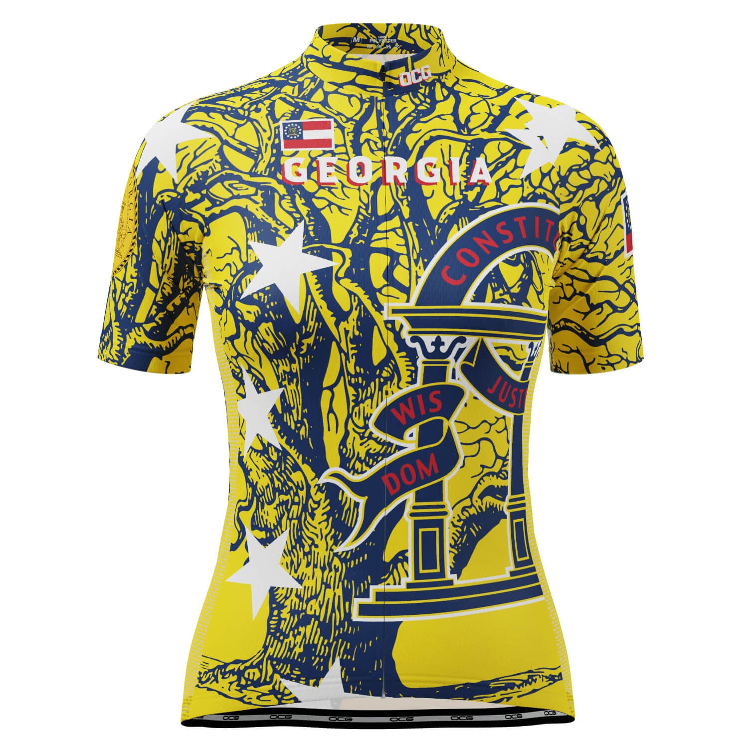 Women's Georgia US State Icon Short Sleeve Cycling Jersey
