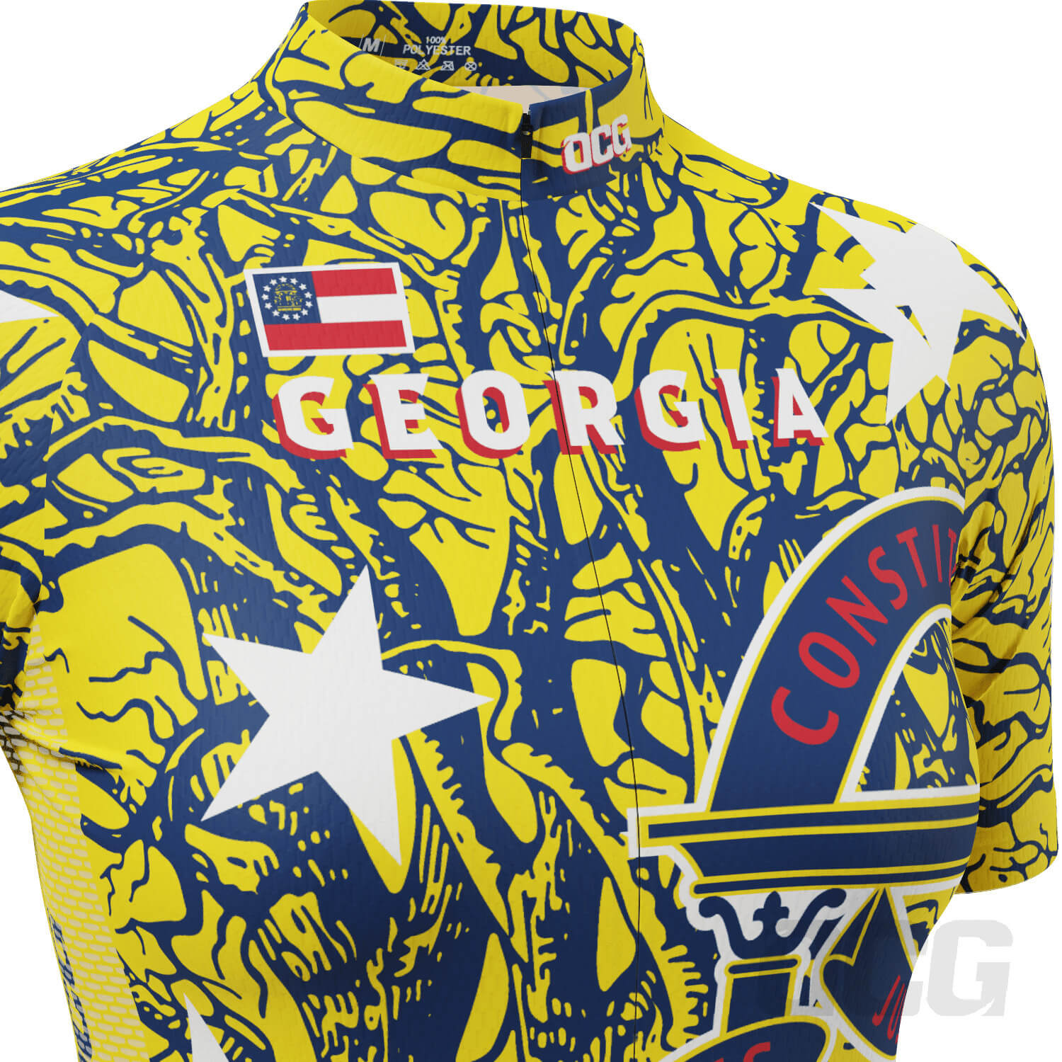Women's Georgia US State Icon Short Sleeve Cycling Jersey