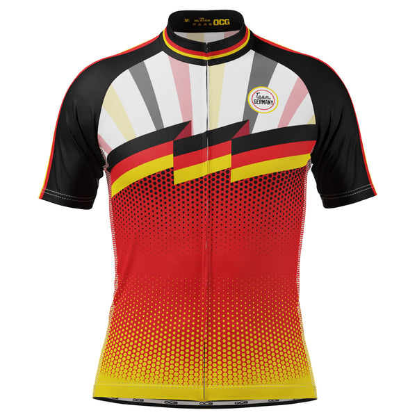 Men's World Countries Team Germany Icon Short Sleeve Cycling Jersey