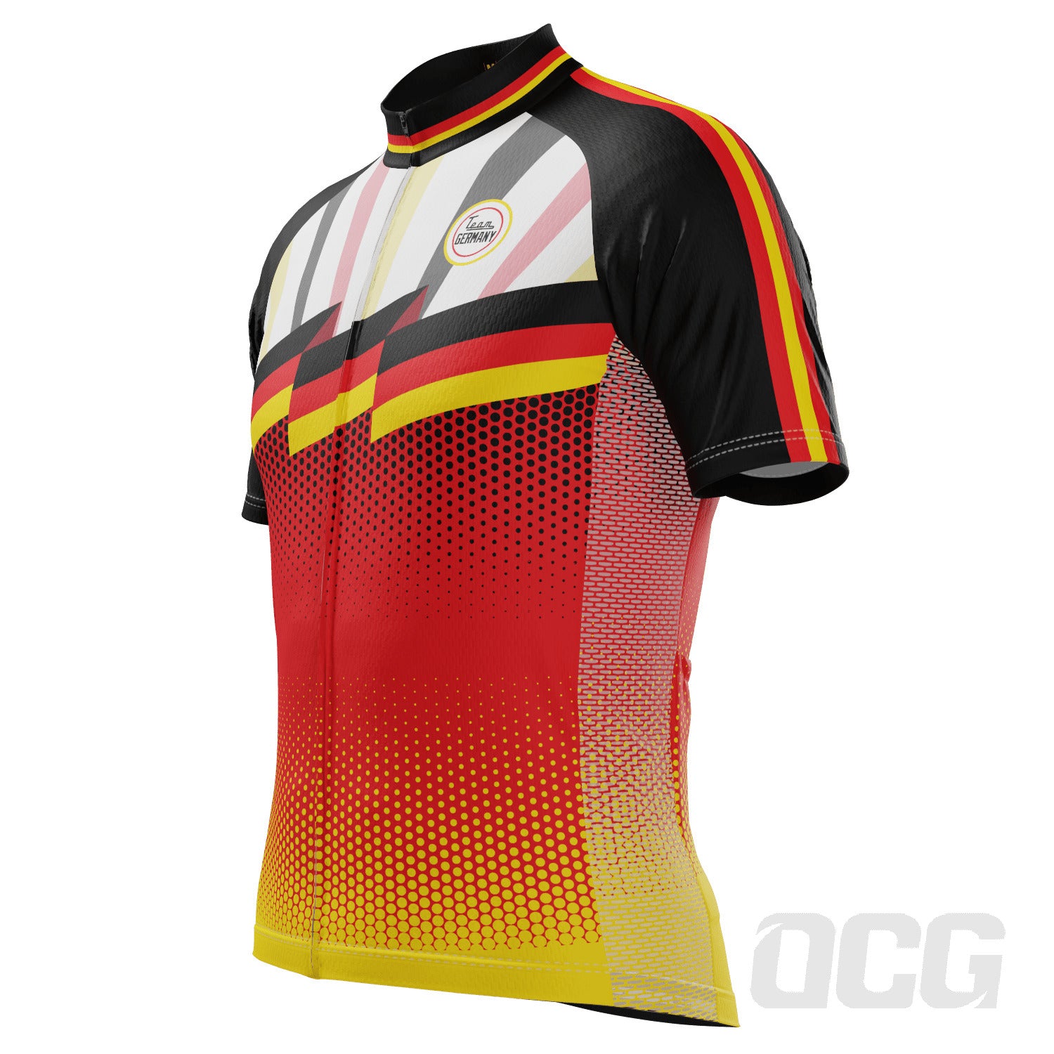 Men's World Countries Team Germany Icon Short Sleeve Cycling Jersey