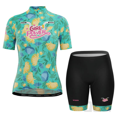 Damen Girl Power Serie 1 2-teiliges Radfahr-Set