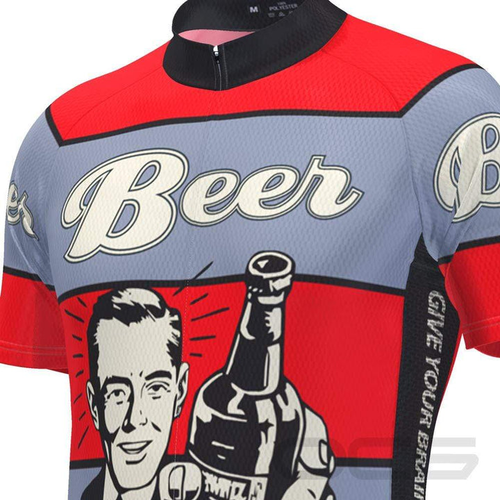 Men's Give Your Brain The Night Off Beer Cycling Jersey
