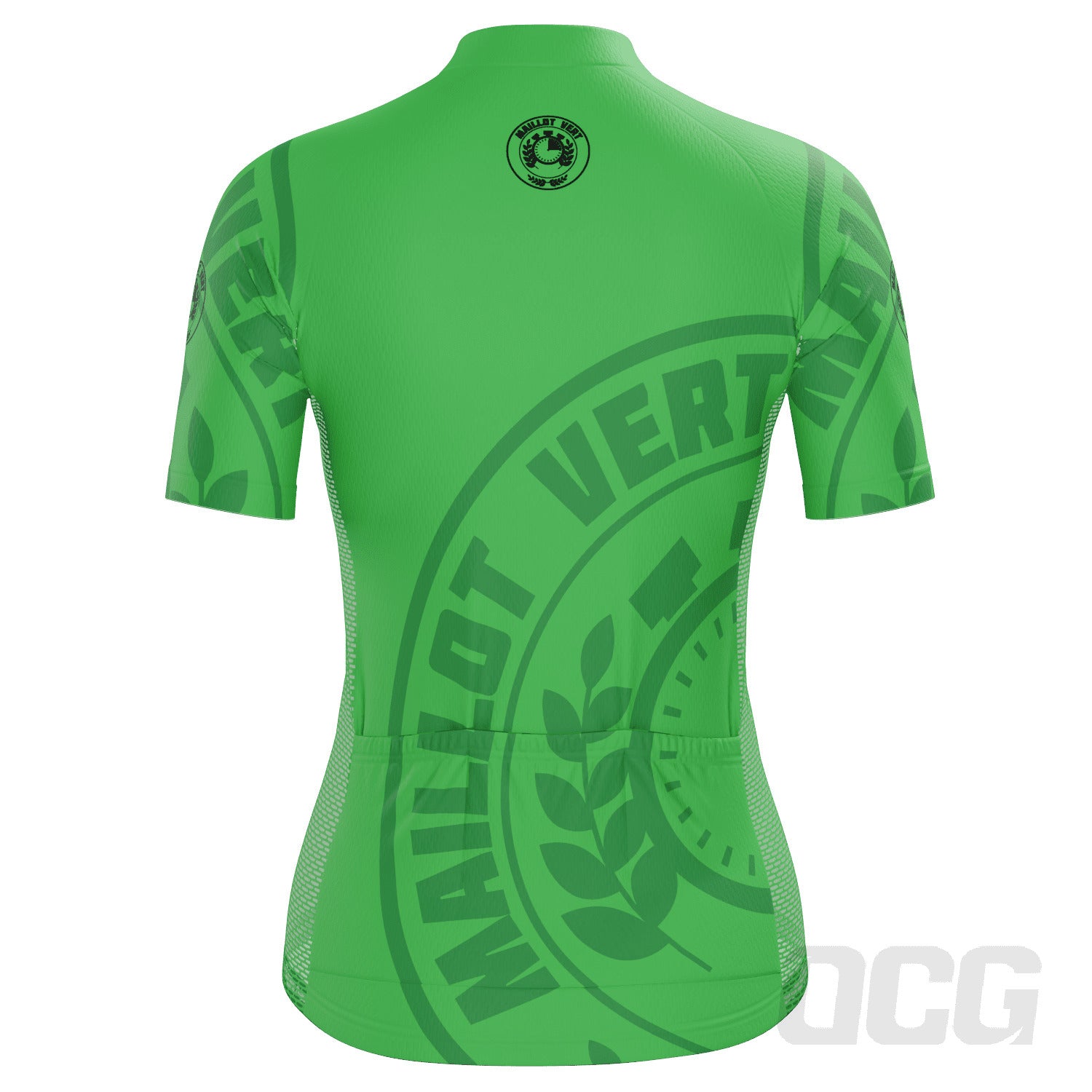 Women's Tour de France Green Sprinters Maillot Vert Short Sleeve Cycling Jersey