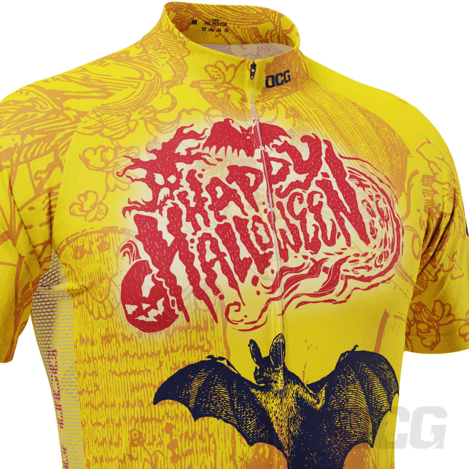 Men's Happy Halloween Short Sleeve Cycling Jersey