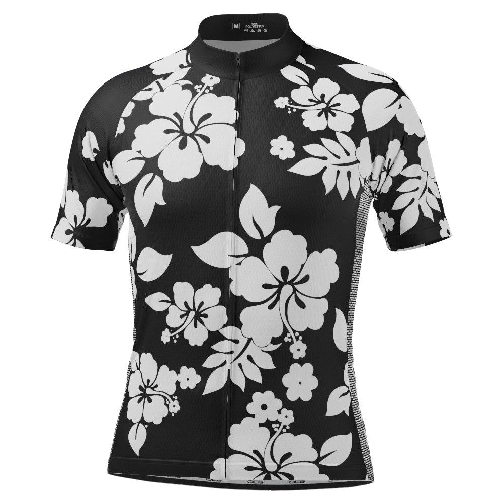 Men's Black Hawaiian Shirt 100% Cotton | Floral Hipster
